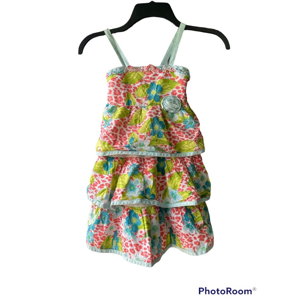 Penelope Mack Tiered Girls Dress sz 5